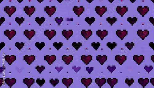 Heart dot pattern design background
