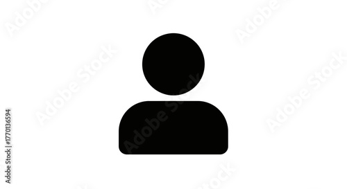 Generic User Icon for Websites and Apps Indicating Profile or Account Access