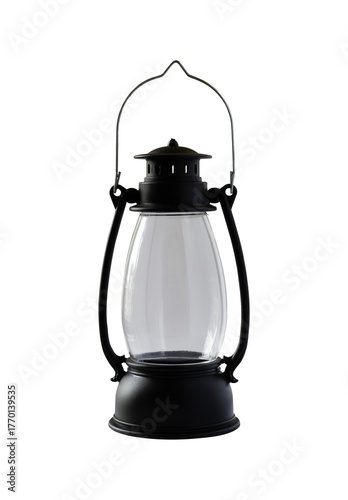 old antique lantern isolated
