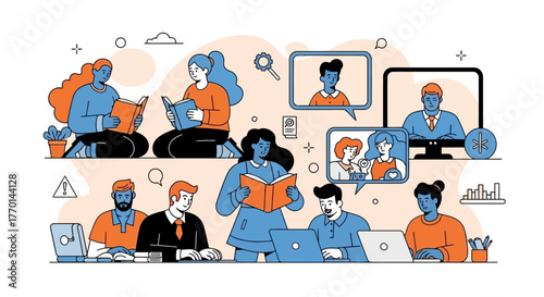 Teamwork and Collaboration Connecting through Technology and Shared Knowledge in a Creative Workspace