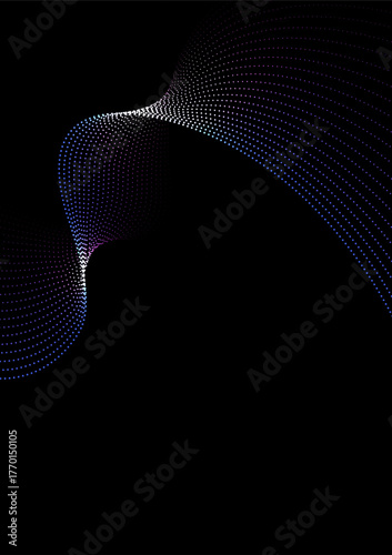 abstract wave lines colorful isolated on dark background concept of technology digital network connection. Digital future technology concept. vector illustration