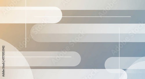 Abstract background with rounded rectangular and circular shapes in a gradient of warm orange to cool blue, featuring a modern, clean, and minimalist design.