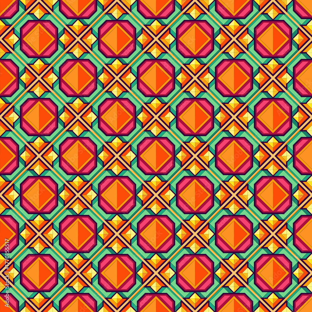 Naklejka premium seamless tribal ethnic pattern. geometric vector pattern