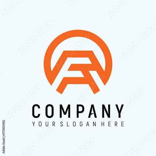 letter F modern concept logo design vector template