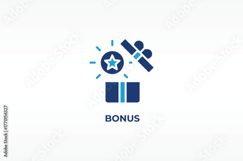 BONUS vector, icon or logo sign isolated symbol illustration