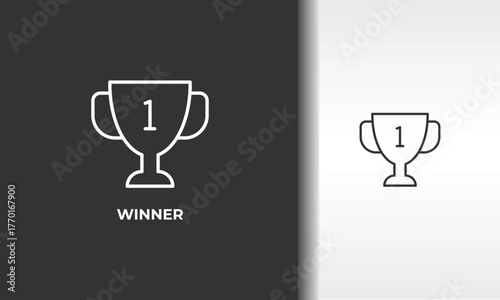 Winner Vector, Icon Or Logo Sign Isolated Symbol Illustration