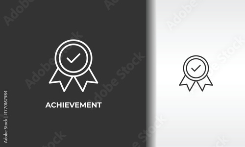 Achievement Vector, Icon Or Logo Sign Isolated Symbol Illustration