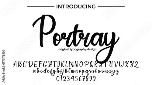 Portray - Elegant Script Font for Smooth Handwritten Design and Creative Typography