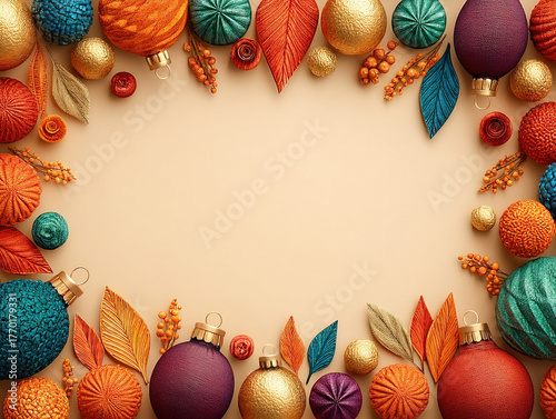 a border made of Christmas ...