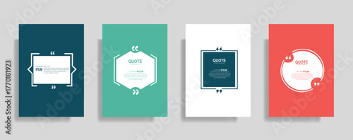 Dynamic quote templates for modern presentations and social media content creation with versatile layouts and vibrant color schemes, ready to use.