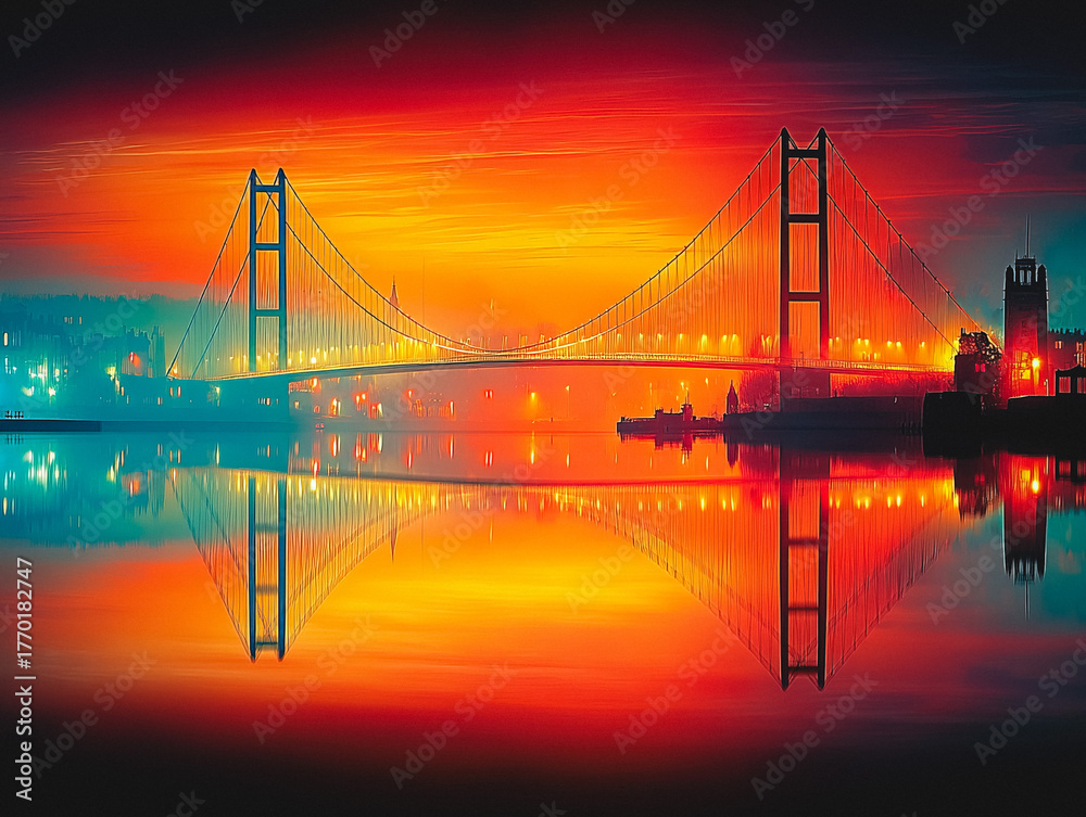 Fototapeta premium Humber Bridge in the UK