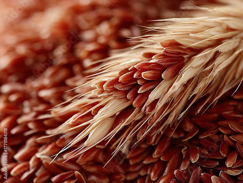 Close-up of psyllium husk s...