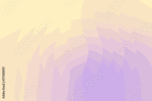 Illustration flow soft tones calm gradient layers vector blissful vertical between yellow