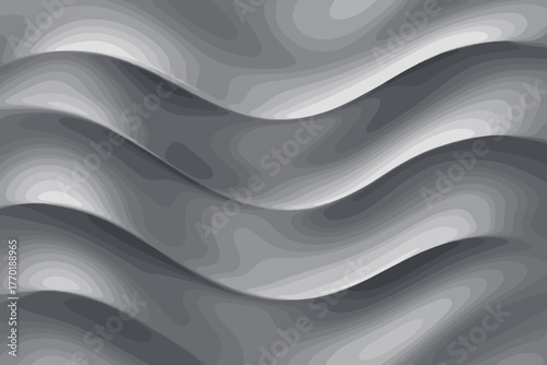 Vector chromefade faint gradient reflections seamless glossy surfaces illustration waves soft