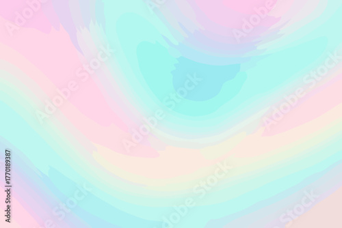 Opalshift chromatic vector illustration gradient ivory blending iridescence gentle tones soft diffusion