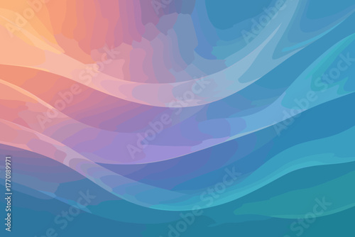 Illustration calm luminous vector abstract soft resembling layers gradient gradients veils diffused