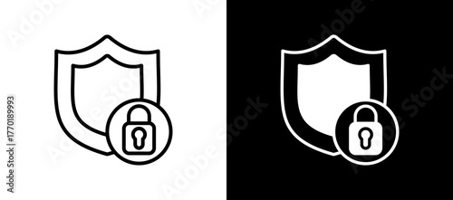 Privacy Protection whiteblack icon