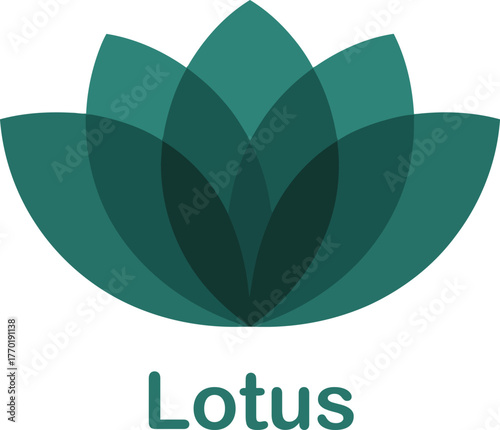 Symbolic Lotus Flower Vector – Serene Petal Design for Spiritual and Wellness Themes