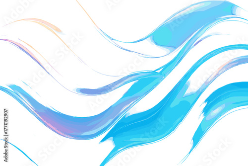 Waves organic layers vector transparent light iridescent fluid illustration reflective gradient