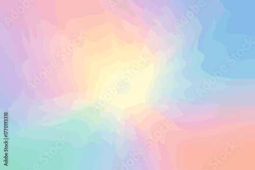 Through harmony vector layers blooming illustration light radiant luminous pastel gradient scene