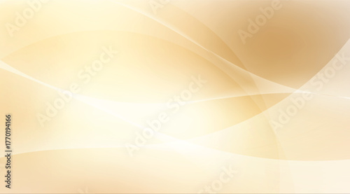 Soft golden background with delicate white curved lines creates a modern, elegant design with subtle gradients and gentle light transitions for a calming visual effect