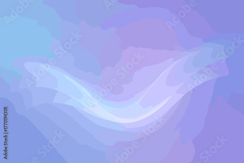Misty wave celestial composition illustration harmony serenity evoking vector blue astral gradient