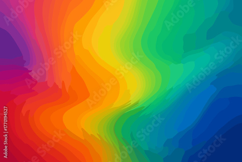 Soft illustration spectrum color depth smooth vector fluid blending colors full luminous