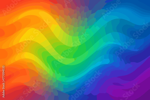 Melt composition radiant together color tones illustration effect glowing vector fluid where