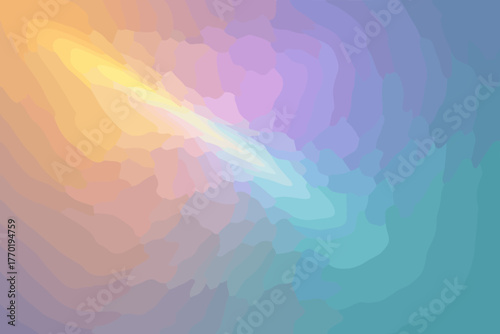 Refracted teal illustration luminous light dreamy gold under vector gleam surface blending