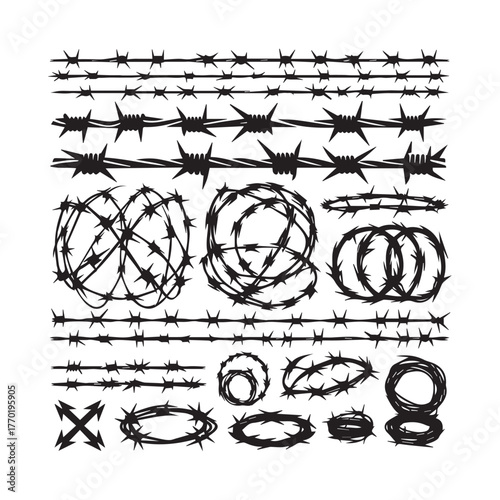 Barbed Wire Types, Razor Wire Designs, Security Fence Wire Collection