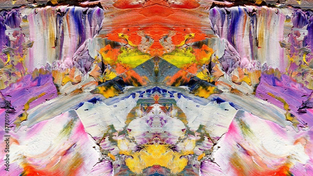 Fototapeta premium Abstract art background . Hand painting artwork on canvas .