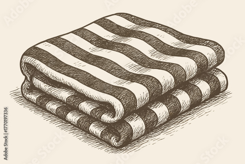 Pattern fabric texture textured illustration shading striped vector textile indicates sketch showing