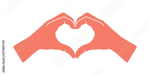 Love Gesture Hands Forming a Heart Shape Symbol of Affection