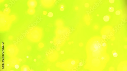Neon Yellow Glow Bokeh Abstract Background for Energetic Design