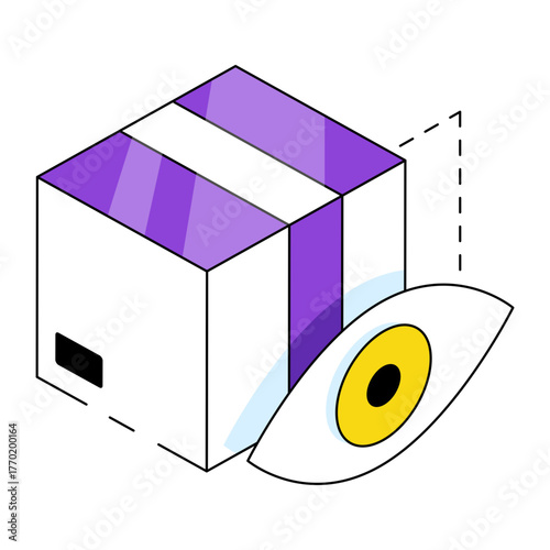 A unique design icon of parcel monitoring 