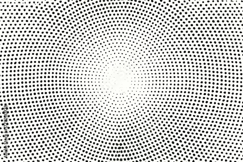 Balance dot minimal perfectly depth aligned illustration matrix forming halftone radial vector