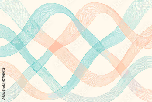 Harmony subtle pattern elegant loopwave vector abstract illustration creating loops flowing producing