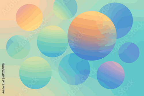 Across rhythm abstraction spheres illustration drifting creating background simple transitions sphereflow luminous