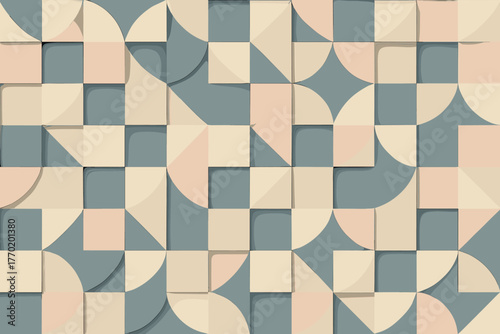Seamless tessellation surface soft abstract forming illustration flow vector blush slate geometric