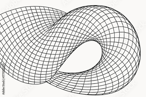 Illustration vector curved symmetry grid precision geometric artistry into lines structure