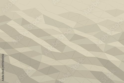 Vector structure triangles across wavy formation shadow polygon depth emphasizing illustration