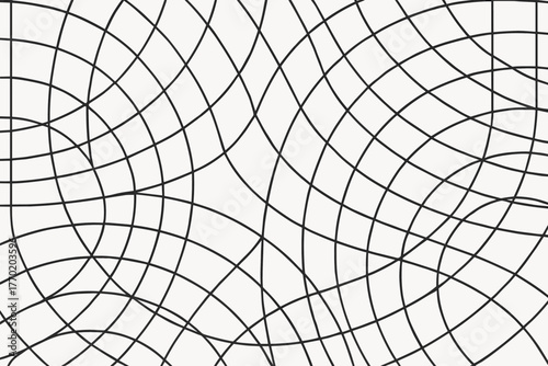 Geometric arcgrid design symmetrical composed lines background abstract grid illustration vector patterns