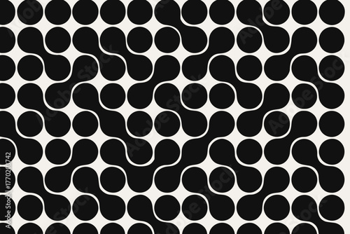 Abstract vector circles circle minimal harmonic illustration seamless mesh rhythm geometry flowing