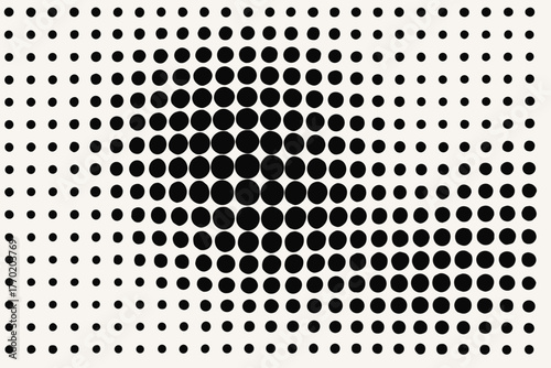 Vector depth size visual illustration across circlemesh abstract spaced create illusion