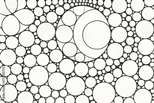 Mathematical progressive variation arcs precise forming geometric circle mesh circles vector subtle