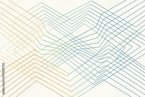 Composition motion symphony illustration abstract connections layered forming rhythmic vector polygonal