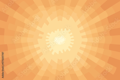 Luminous geometric vector harmony creating from rhythm layered soft transitions illustration center