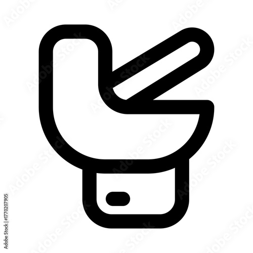 Toilet, Restroom sleek modern icon set depicting hygiene, sanitation, and public or private washroom facilities