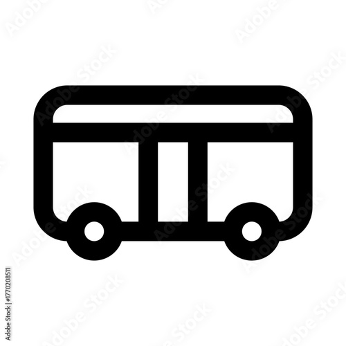 Bus representing public transportation, travel, and commuting services for urban and intercity routes