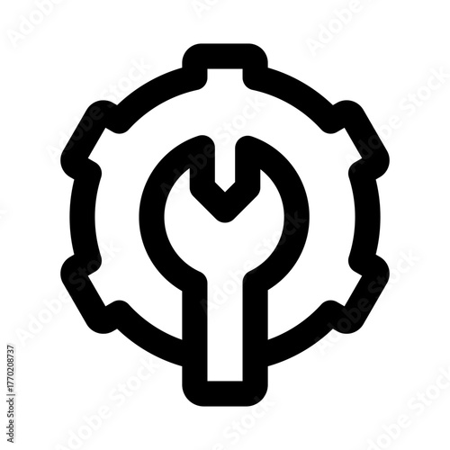 Technical Support Icon representing assistance, troubleshooting, and IT help for users and systems
